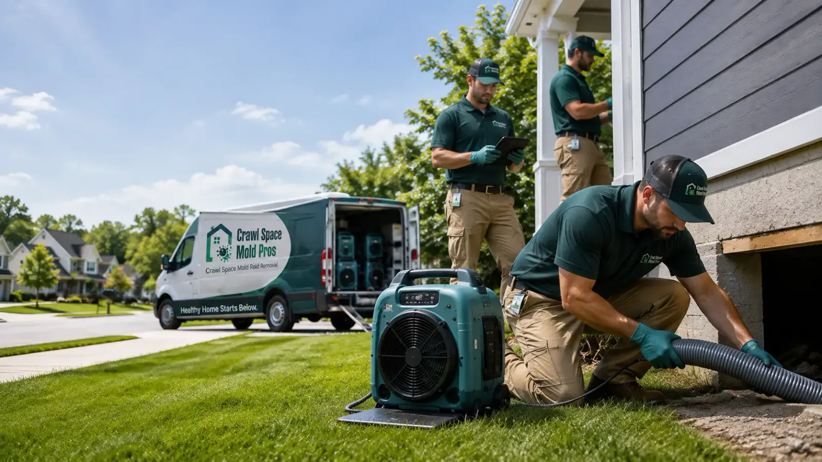 Crawl Space Mold Removal in Oakham, MA